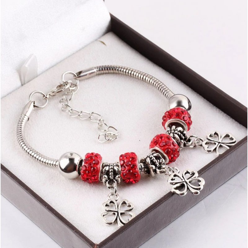 Pandora red hot sale charm bracelet